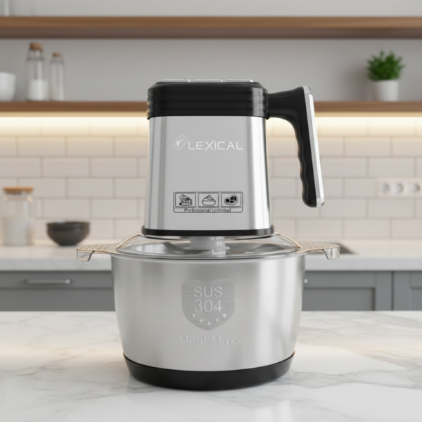 Електрически кухненски чопър Lexical LCH-1966 – 400W, 3 л, 3 скорости 5