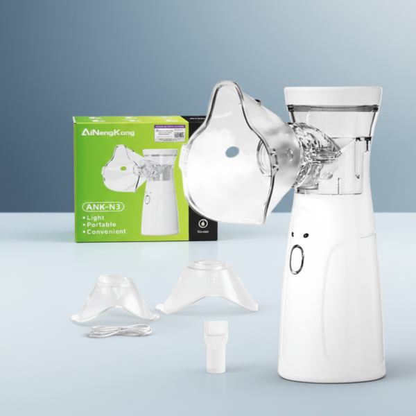 Тих преносим инхалатор (небулизатор) Mesh ANK - N3– бърза инхалация у дома и в движение 1