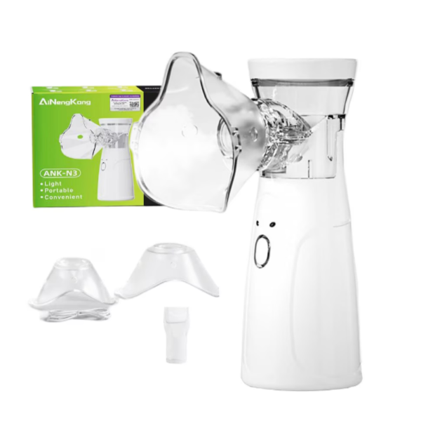 Тих преносим инхалатор (небулизатор) Mesh ANK - N3– бърза инхалация у дома и в движение 7