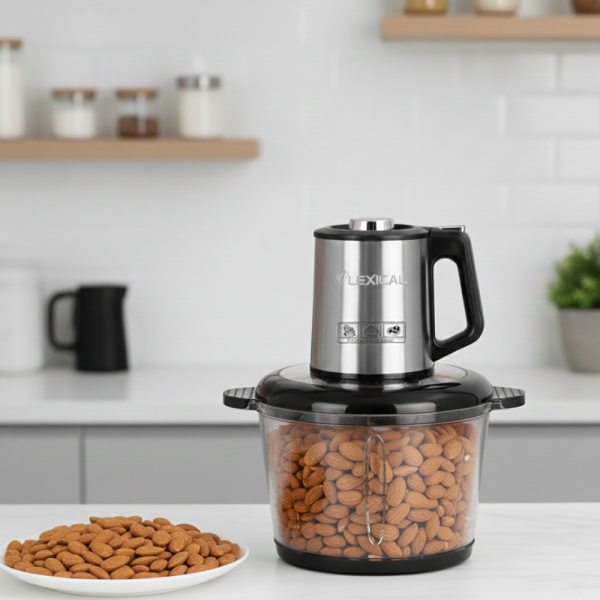 Електрически чопър Lexical LCH-1970 с неръждаем корпус и стъклена купа 5