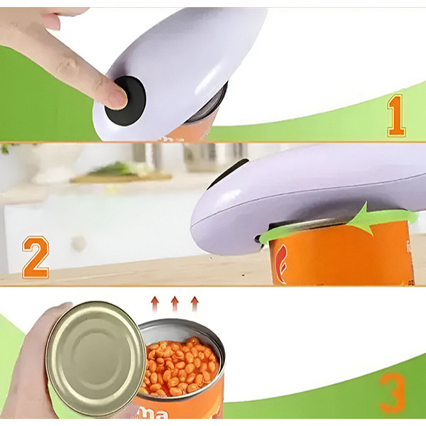 Автоматична електрическа отварачка за консерви + отварачка за бутилки 2-в-1 7