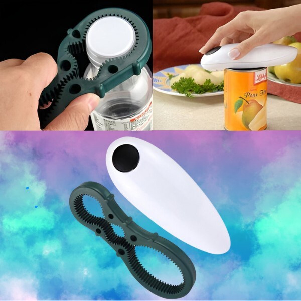 Автоматична електрическа отварачка за консерви + отварачка за бутилки 2-в-1