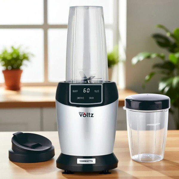 Мощен нутри блендер Oliver Voltz OV51162F/ OV51162FR, 1200W с LED дисплей и 2 кани за смути (1000ml/800ml)