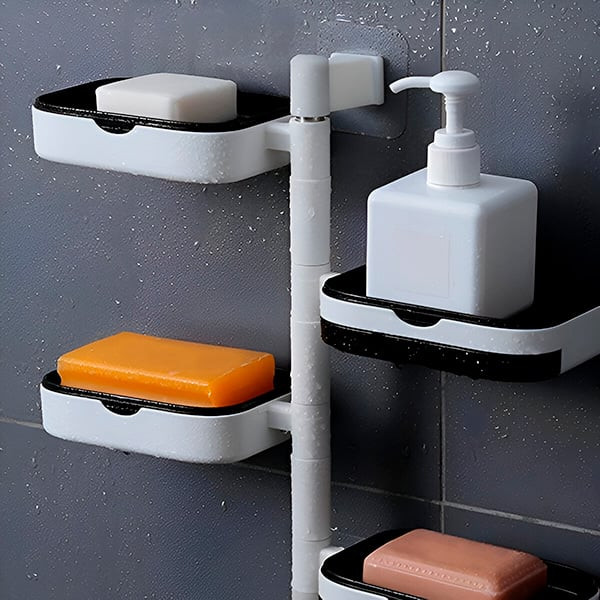 Въртящ се органайзер за баня или кухня с 4 нива 3