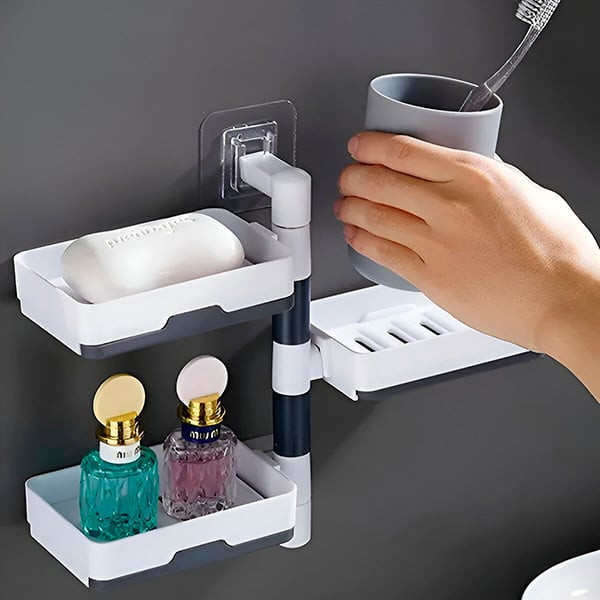 Въртящ се органайзер за баня или кухня с 4 нива