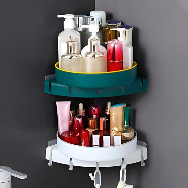 Въртяща се ъглова поставка за баня или кухня