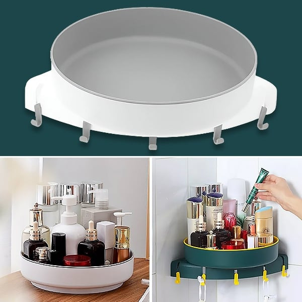 Въртяща се ъглова поставка за баня или кухня