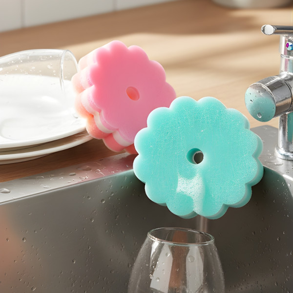 Комплект 3 броя гъби за миене на съдове – леки, ефективни и бързосъхнещи 2