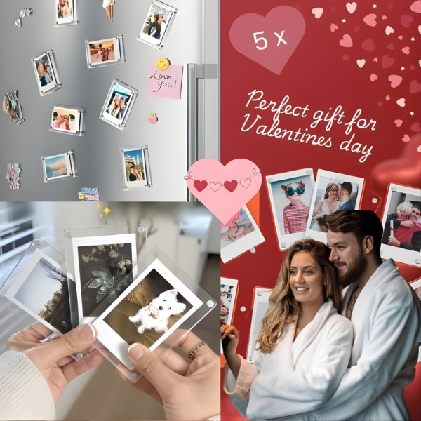 Двустранни магнитни рамки за снимки – комплект 5 броя