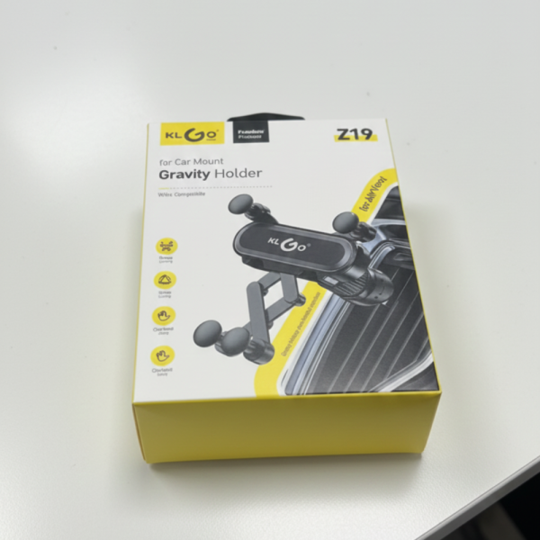 Гравитационна стойка за телефон за кола KLGO Z19 – 360° въртене, монтаж на климатична решетка 2