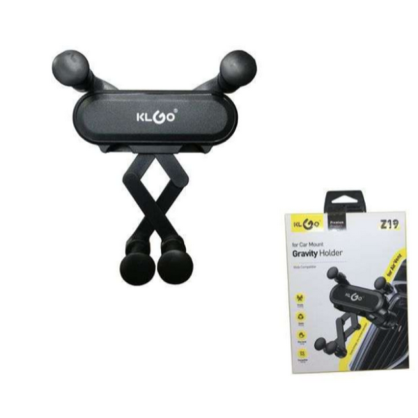 Гравитационна стойка за телефон за кола KLGO Z19 – 360° въртене, монтаж на климатична решетка 4