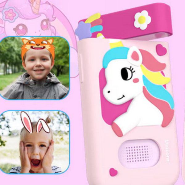 Образователен детски телефон с игри и камера 180° – Smart Phone за деца 3–7 г., с музика и игри 6