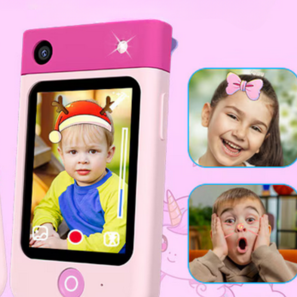 Образователен детски телефон с игри и камера 180° – Smart Phone за деца 3–7 г., с музика и игри