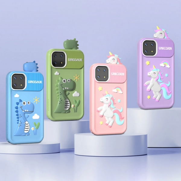 Детски смарт телефон P1 Plus с игри и двойна камера – 2.8″ IPS дисплей, 8GB памет и силиконов калъф