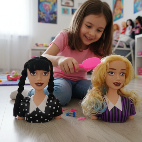 Торс на кукла за оформяне на прически с гребен – Глава за коса и грим