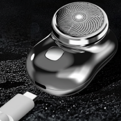 Мини преносима електрическа самобръсначка – джобен размер, сухо бръснене, бързо USB зареждане