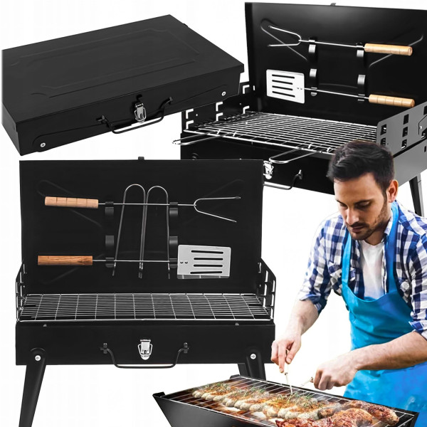 Градинска сгъваема скара за къмпинг и пикник 9