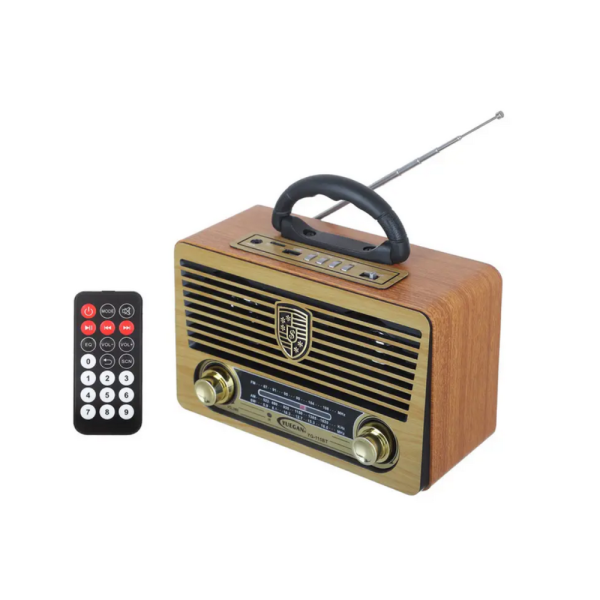 Ретро радио с Bluetooth и дистанционно управление Yuegan YG-115BT – AM/FM/SW, USB/TF MP3, акумулаторно