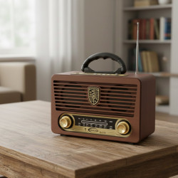 Ретро радио с Bluetooth и дистанционно управление Yuegan YG-115BT – AM/FM/SW, USB/TF MP3, акумулаторно