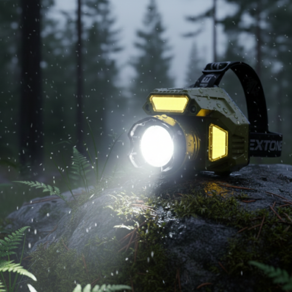 Акумулаторен LED челник HX-917S със сензор за движение, Type-C зареждане и батерия 2