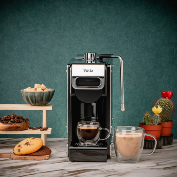 Еспресо машина 8в1 Oliver Voltz OV51171N8M – За капсули и мляно кафе, 1450W, 19 Bar, 5 адаптера 5VS1171N8M 4