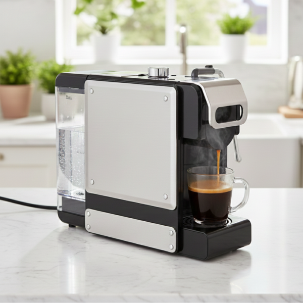 Еспресо машина 8в1 Oliver Voltz OV51171N8M – За капсули и мляно кафе, 1450W, 19 Bar, 5 адаптера 5VS1171N8M 2