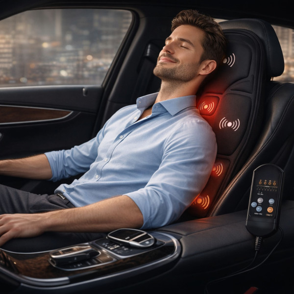 Масажна седалка с подгряване – комфорт и облекчение за тяло, което е уморено от седене 1