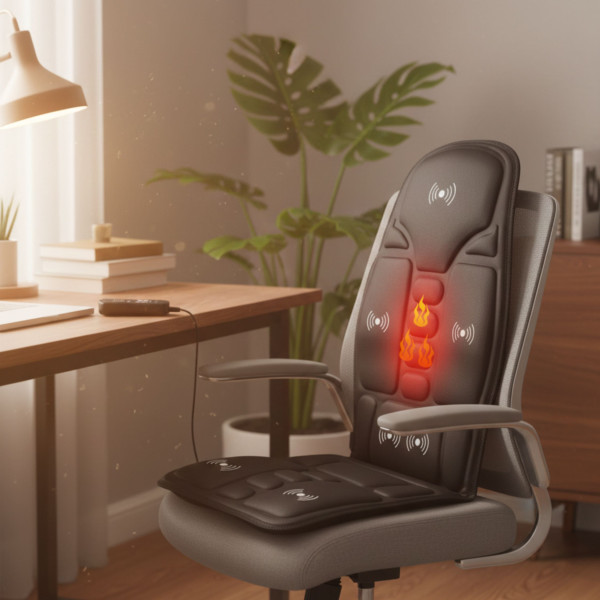Масажна седалка с подгряване – комфорт и облекчение за тяло, което е уморено от седене