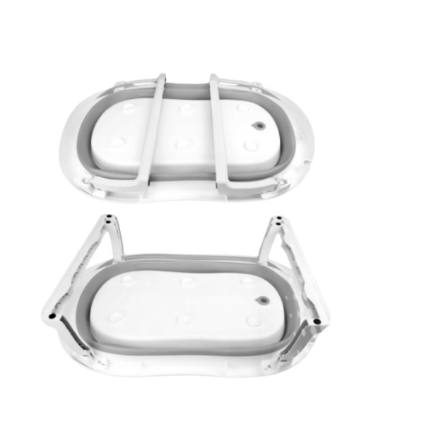 Сгъваема бебешка вана с термометър и възглавница