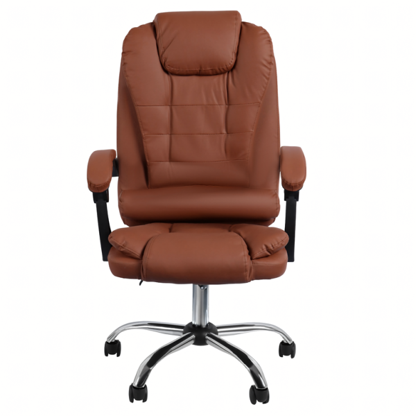 Ергономичен офис стол с лумбална опора от еко кожа – комфорт за дълги часове без болки 4