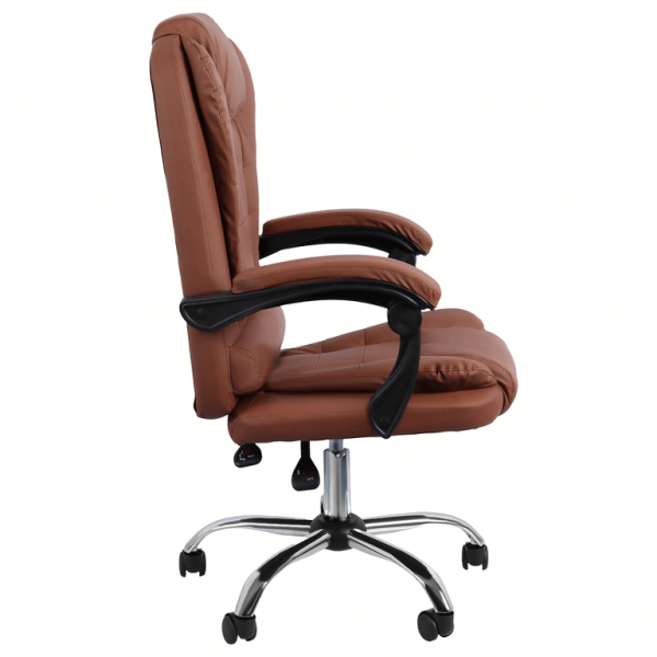 Ергономичен офис стол с лумбална опора от еко кожа – комфорт за дълги часове без болки 7