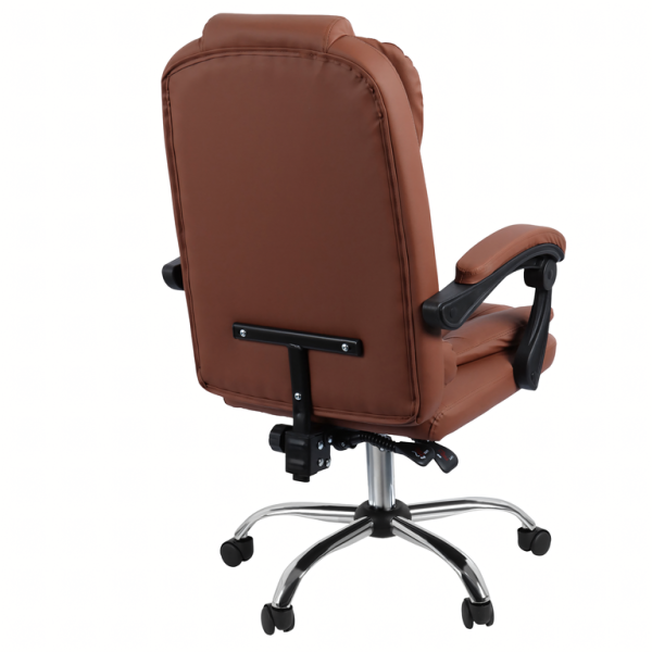 Ергономичен офис стол с лумбална опора от еко кожа – комфорт за дълги часове без болки