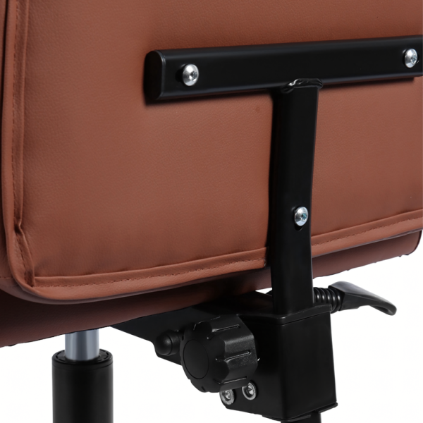 Ергономичен офис стол с лумбална опора от еко кожа – комфорт за дълги часове без болки