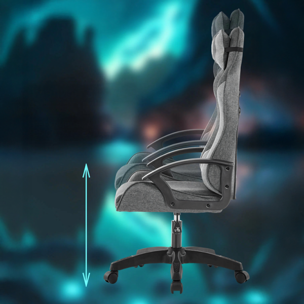 Ергономичен геймърски офис стол с лумбална и шийна опора – комфорт за игра и работа без умора 6
