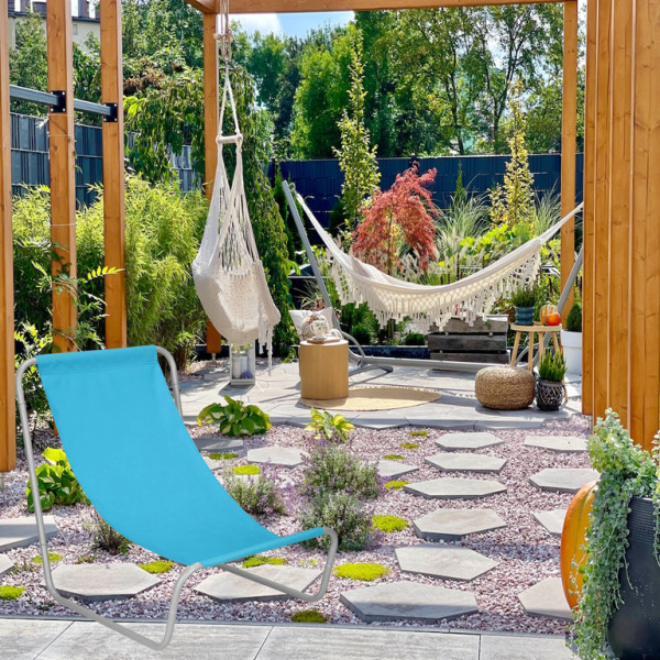 Градински сгъваем туристически стол – преносим плажен стол с чанта