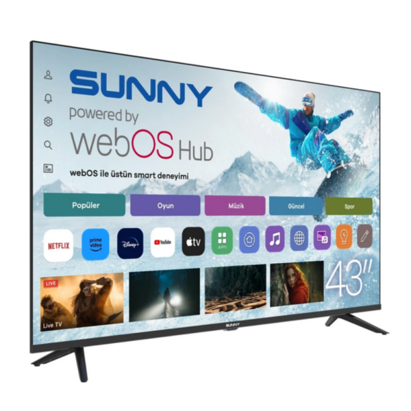 Телевизор Sunny SN43FPRL-W02S – 43" LED Smart TV с WebOS, Wi-Fi и DVB-T2/C/S2 5