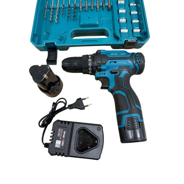 Комплект винтоверт с две батерии в куфар FS-15065