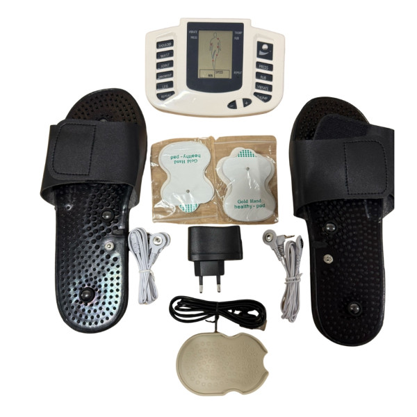 Акупунктурен масажор за цервикална стимулация с масажиращи чехли TV127 11