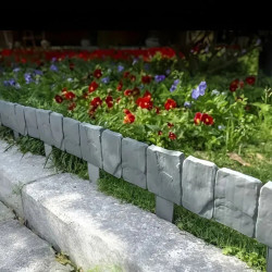 Каменна градинска ограда с визия на естествен камък – комплект 10 броя