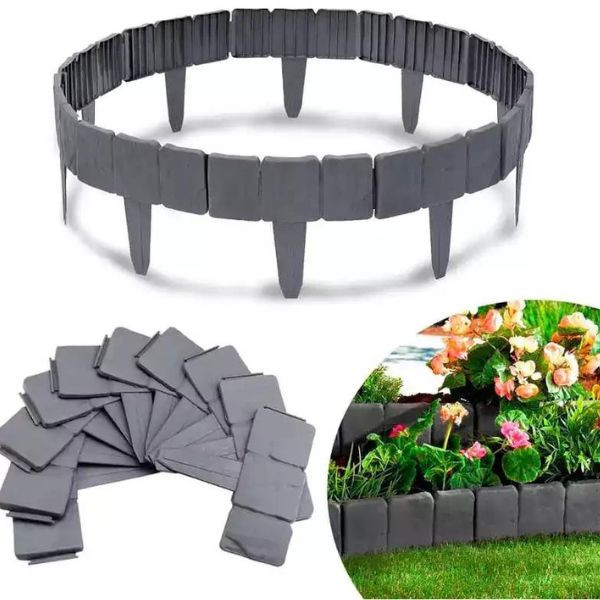 Каменна градинска ограда с визия на естествен камък – комплект 10 броя 8