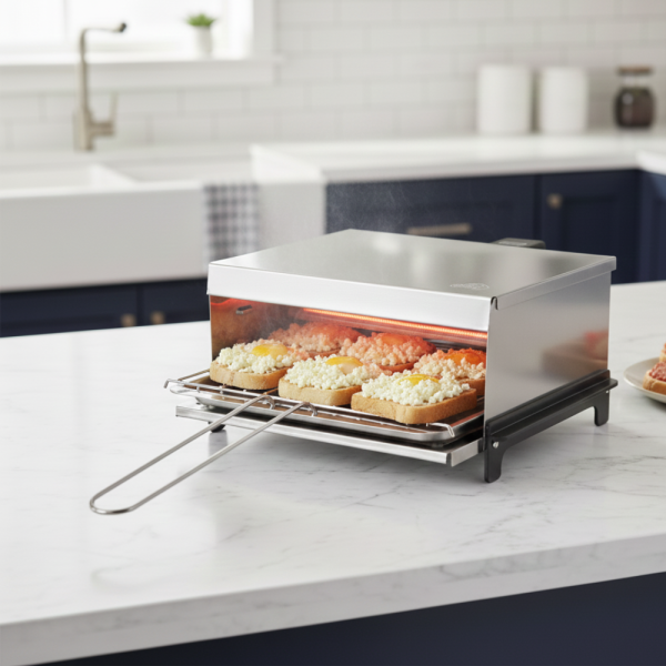 Бездимна електрическа скара Voltz OV51015P – 1200W мощност, незалепващо покритие и удобно готвене у дома