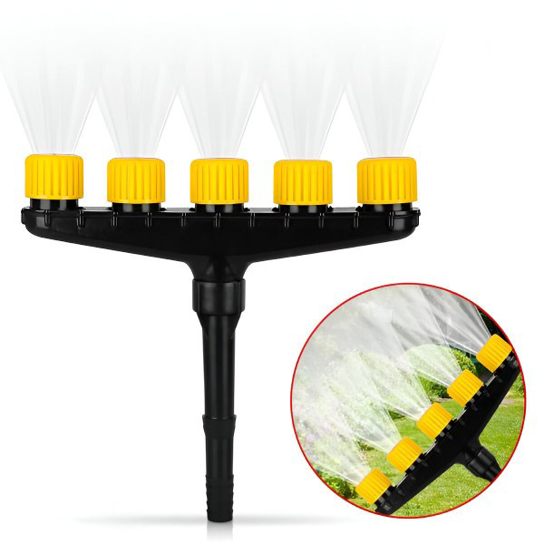 Разпръсквач за маркуч с 5 дюзи – равномерно поливане и универсално почистване 10