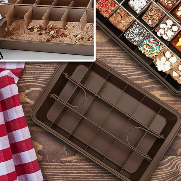 Форма за печене с разделители – 18 равни порции, незалепващо покритие и перфектни сладкиши у дома 2