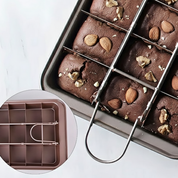 Форма за печене с разделители – 18 равни порции, незалепващо покритие и перфектни сладкиши у дома