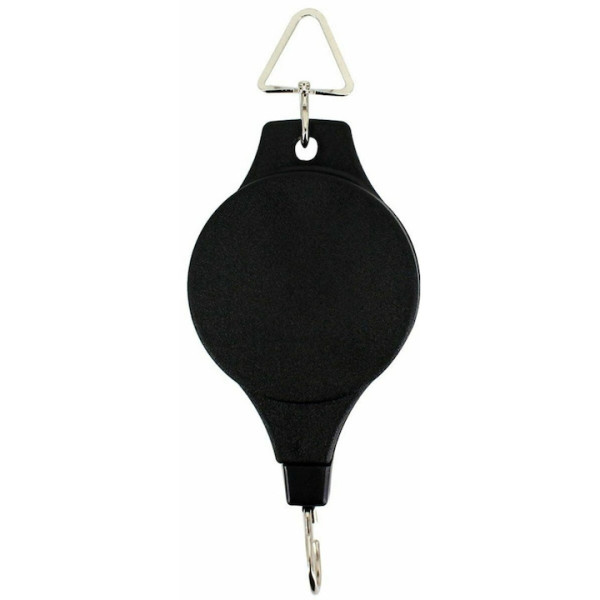 Телескопична градинска кука с прибираща се макара за висящи растения и декорации