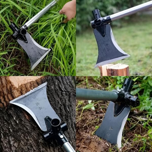 Многофункционален градински инструмент 4 в 1 – брадва, лопата, мотика и сърп в едно