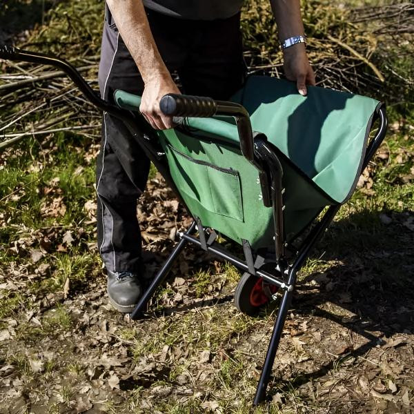 Сгъваема градинска количка с голям капацитет – лека, здрава и компактна за съхранение 4