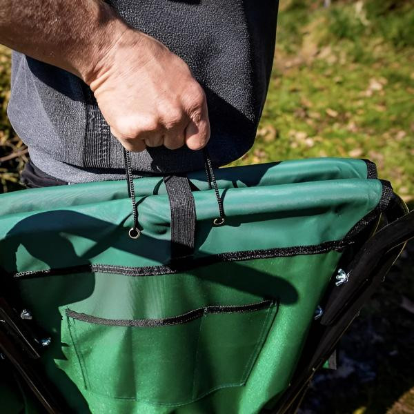 Сгъваема градинска количка с голям капацитет – лека, здрава и компактна за съхранение