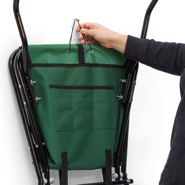 Сгъваема градинска количка с голям капацитет – лека, здрава и компактна за съхранение 7