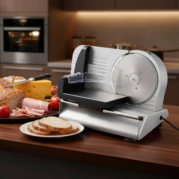 Електрическа машина за рязане с 190 мм нож и регулируема дебелина 1–15 мм 1